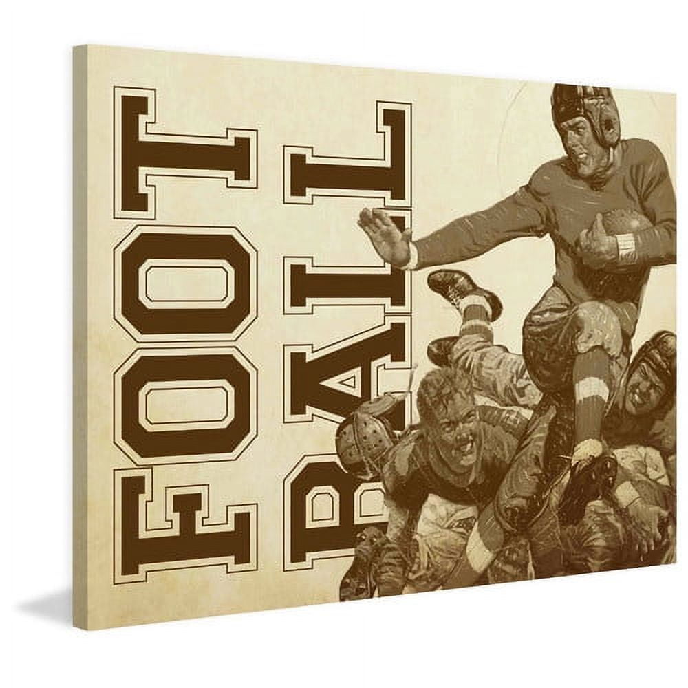 Marmont Hill College Football-Alternative File Version by J.F. Kernan Painting Print on Canvas