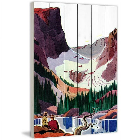 Marmont Hill "Colorado Calling" Painting Print on White Wood