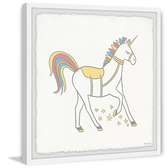 Marmont Hill Colored Mane and Tail Framed Wall Art