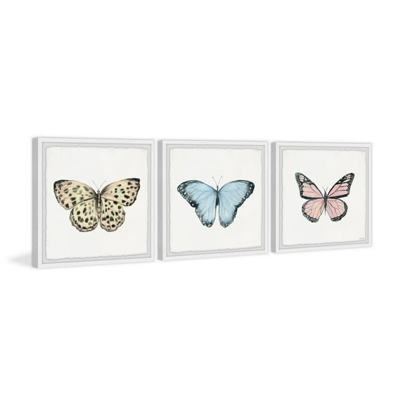 Marmont Hill Colorful Butterflies Triptych