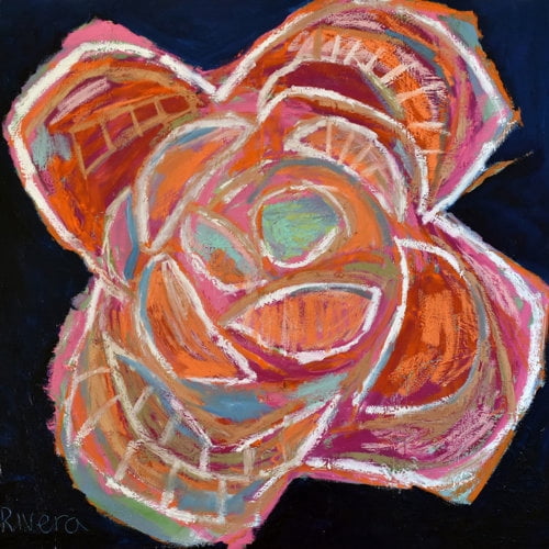 Marmont Hill "Colorful Magnolia II" by Michelle Rivera Painting Print on Wrapped Canvas