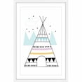 thumbnail image 1 of Marmont Hill "Colorful Teepee" by Katarina Snygg Framed Painting Print, 1 of 2