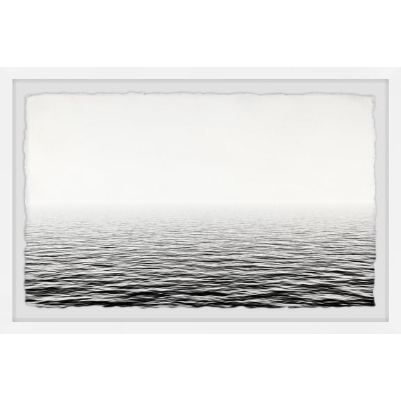 Marmont Hill Colorless Sea Framed Wall Art, 12" x 18"