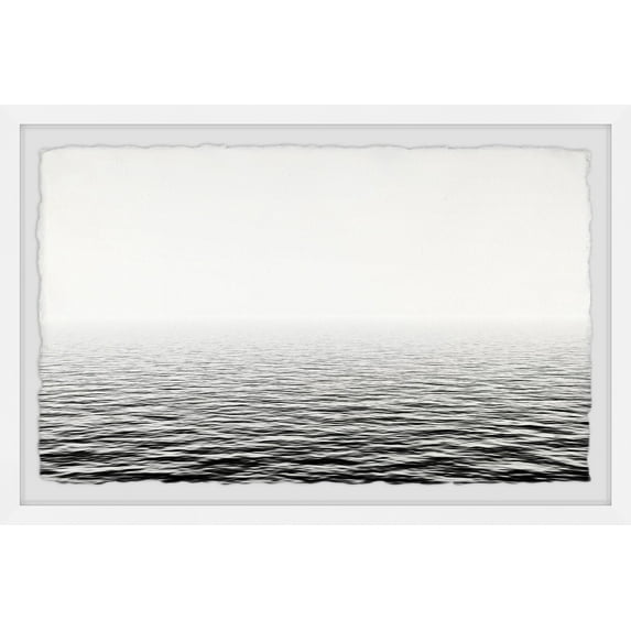 Marmont Hill Colorless Sea Framed Wall Art, 30" x 45"