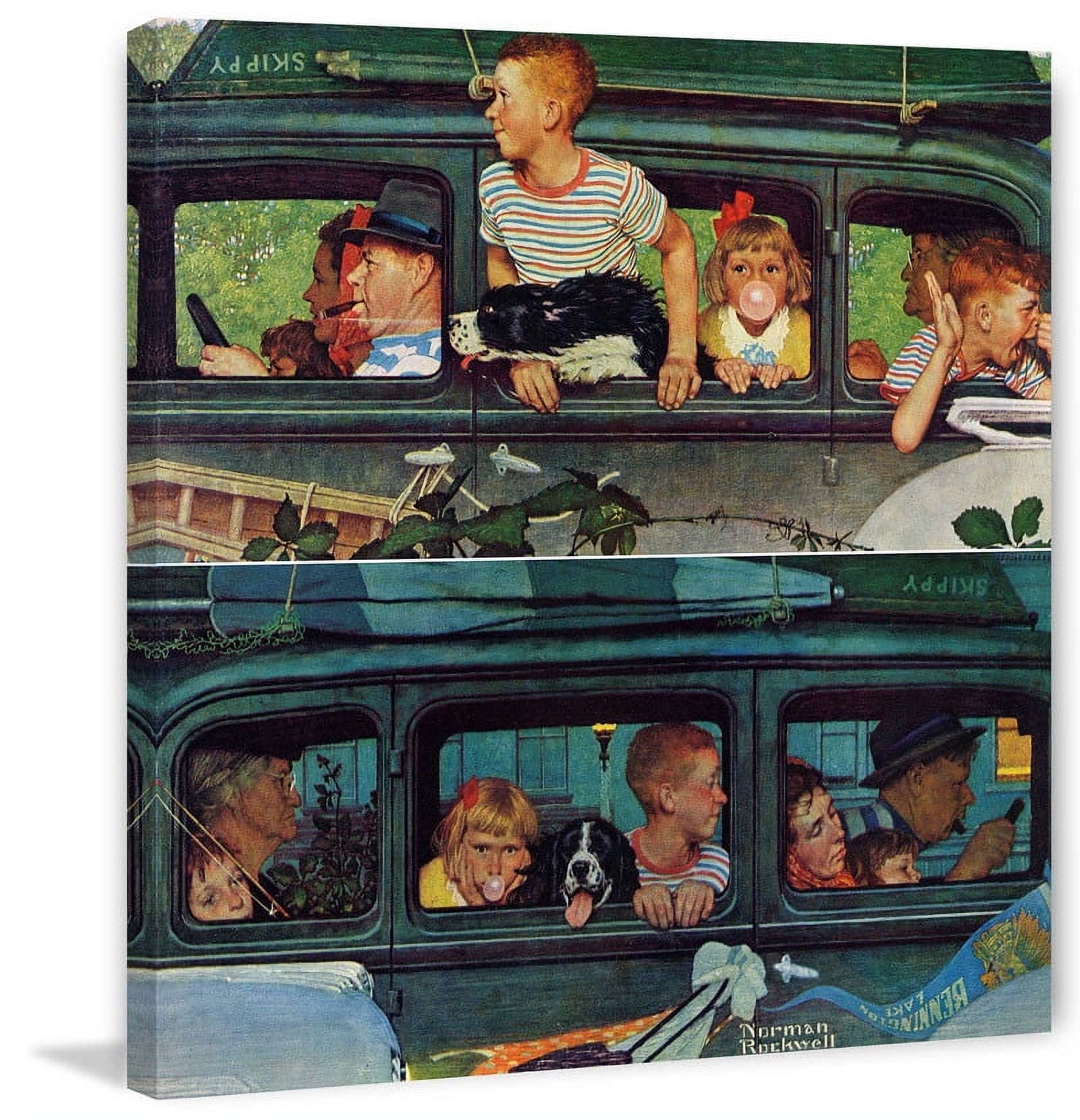 Marmont Hill "Coming and Going" by Norman Rockwell Painting Print on Canvas
