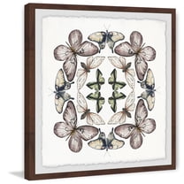 Marmont Hill Concentric Butterflies Framed Painting Print