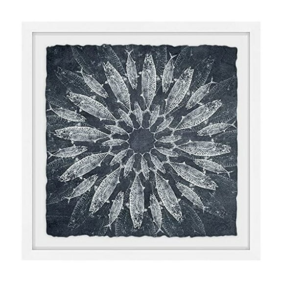 Marmont Hill Concentric Fish V2 Framed Painting Print