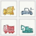 thumbnail image 1 of Marmont Hill Construction Machinery Quadriptych, 1 of 5