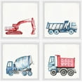 thumbnail image 1 of Marmont Hill Construction Vehicles Quadriptych, 1 of 6