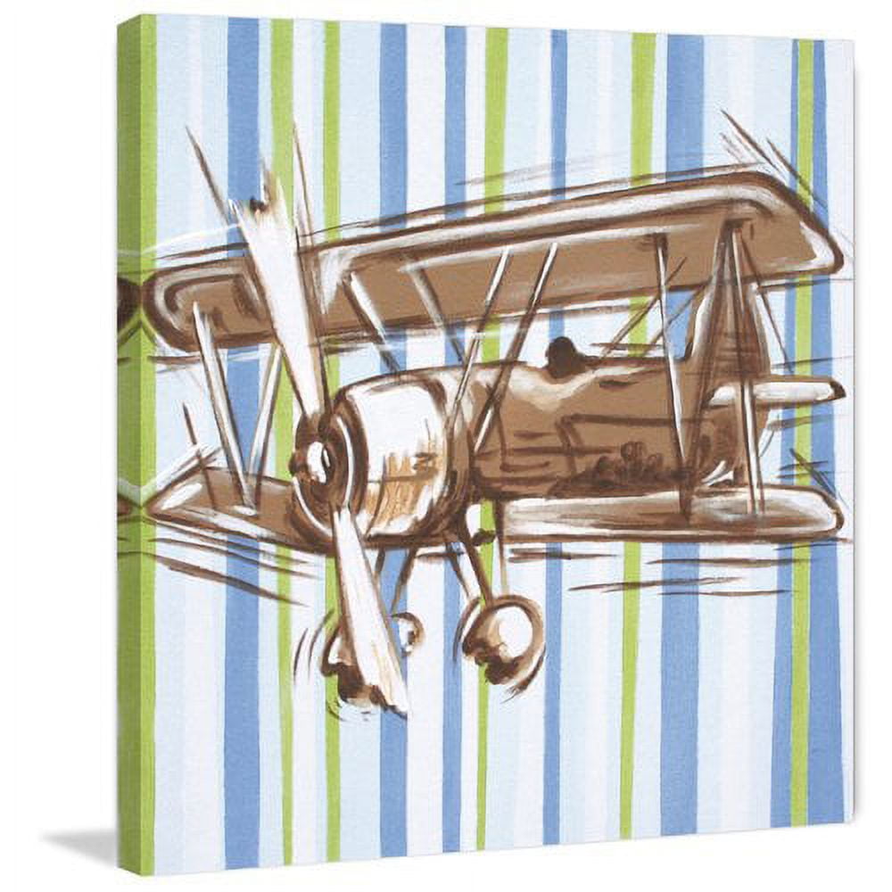 Marmont Hill "Contemporary Flyer" by Reesa Qualia Painting Print on Wrapped Canvas