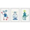 thumbnail image 1 of Marmont Hill Cool Robots Triptych, Art Prints 24.00" x 1.50", 1 of 6