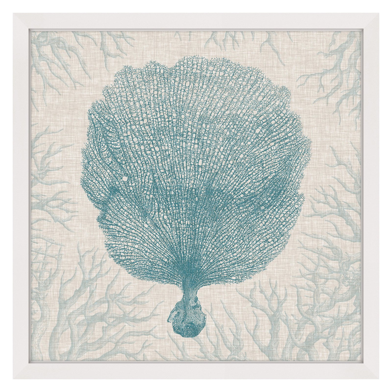 Marmont Hill "Coral Motif III" Framed Painting Print