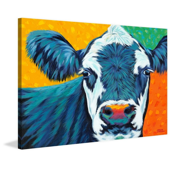 Marmont Hill "Country Cow I" Painting Print on Wrapped Canvas