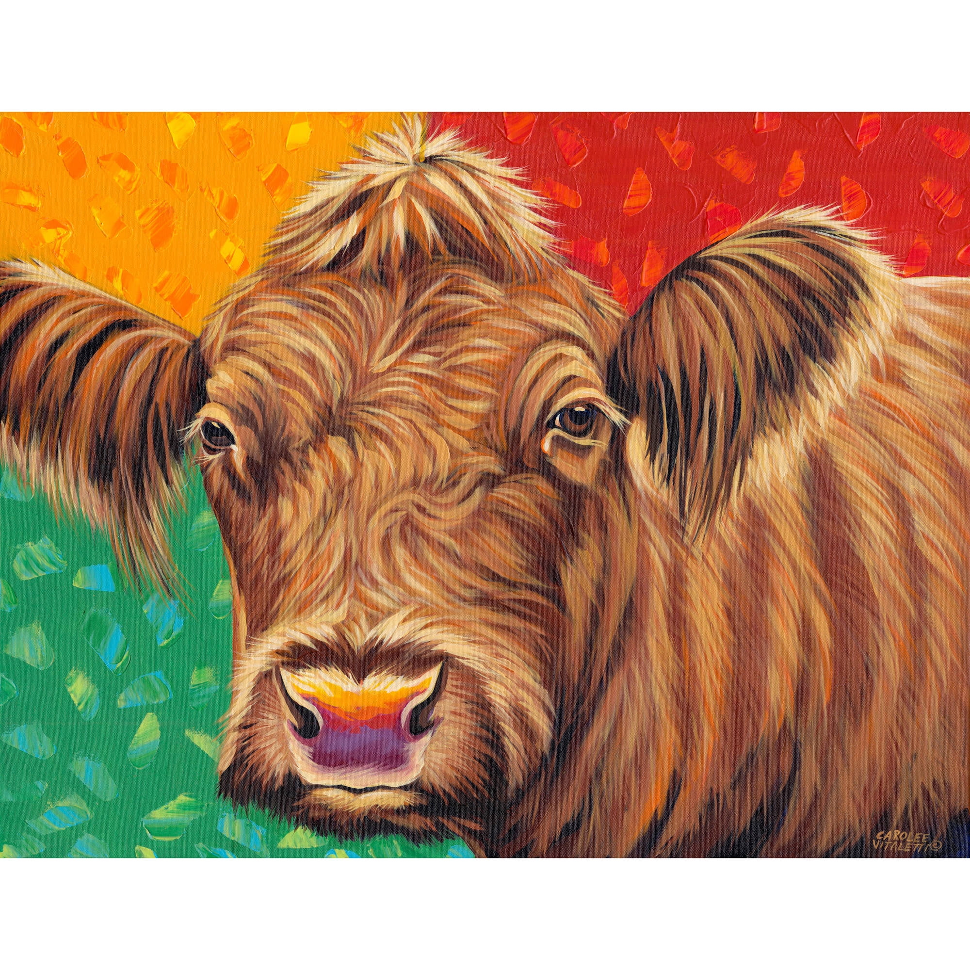 Marmont Hill "Country Cow II" Painting Print on Wrapped Canvas