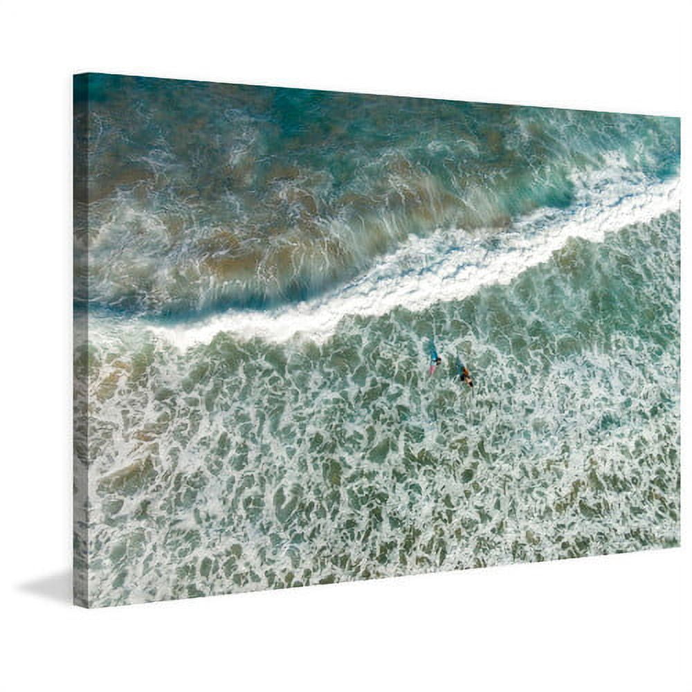 Marmont Hill "Crashing Tide" by Karolis Janulis Painting Print on Wrapped Canvas