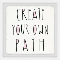 Marmont Hill Create Your Own Path Iii By Molly Rosner Framed Wall Art, 12.00 in x 1.50 in