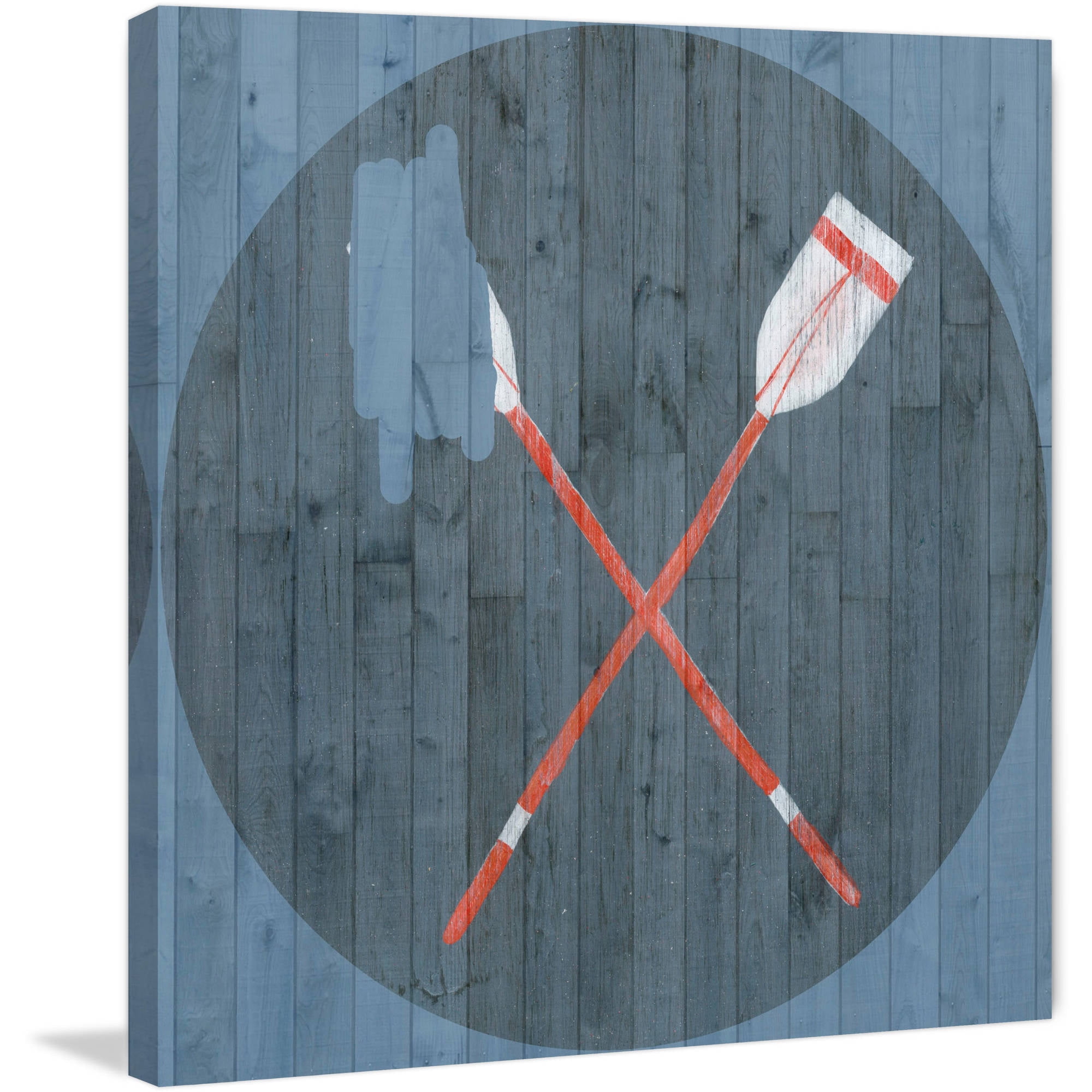Marmont Hill "Crossed Oars II" Painting Print on Wrapped Canvas