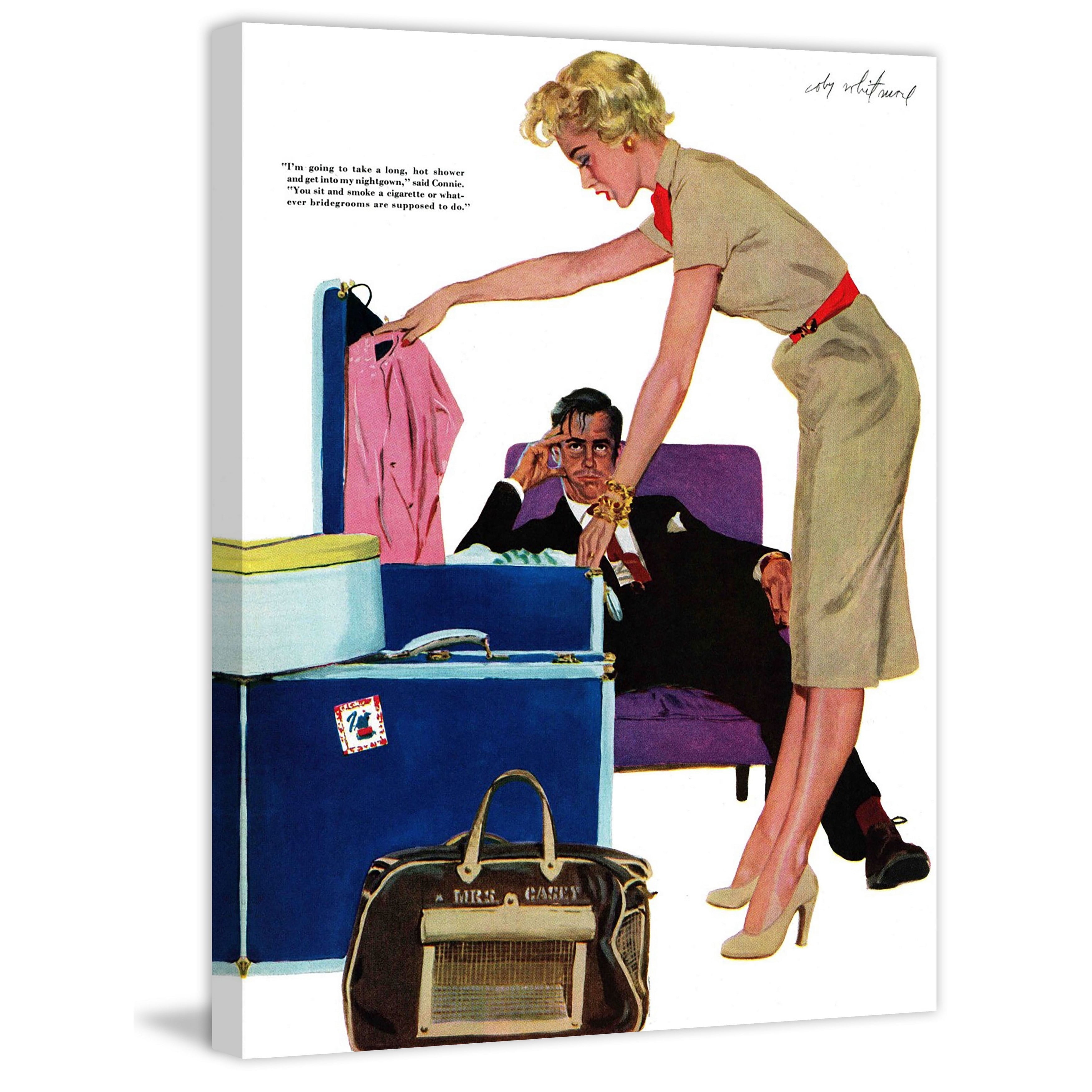 Marmont Hill "Crowded Honeymoon" by Coby Whitmore Painting Print on Canvas