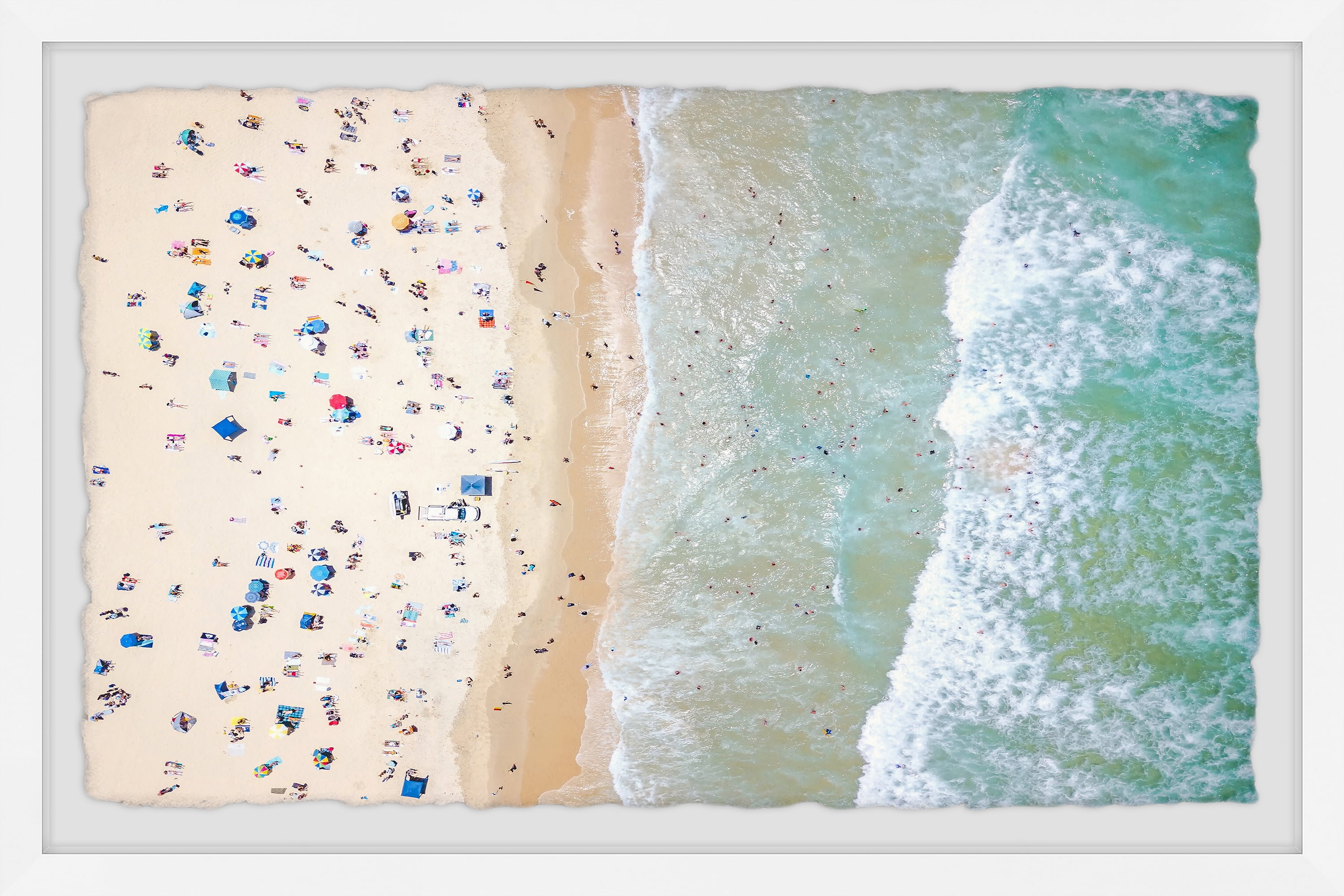 Marmont Hill Crowded Summer Framed Wall Art