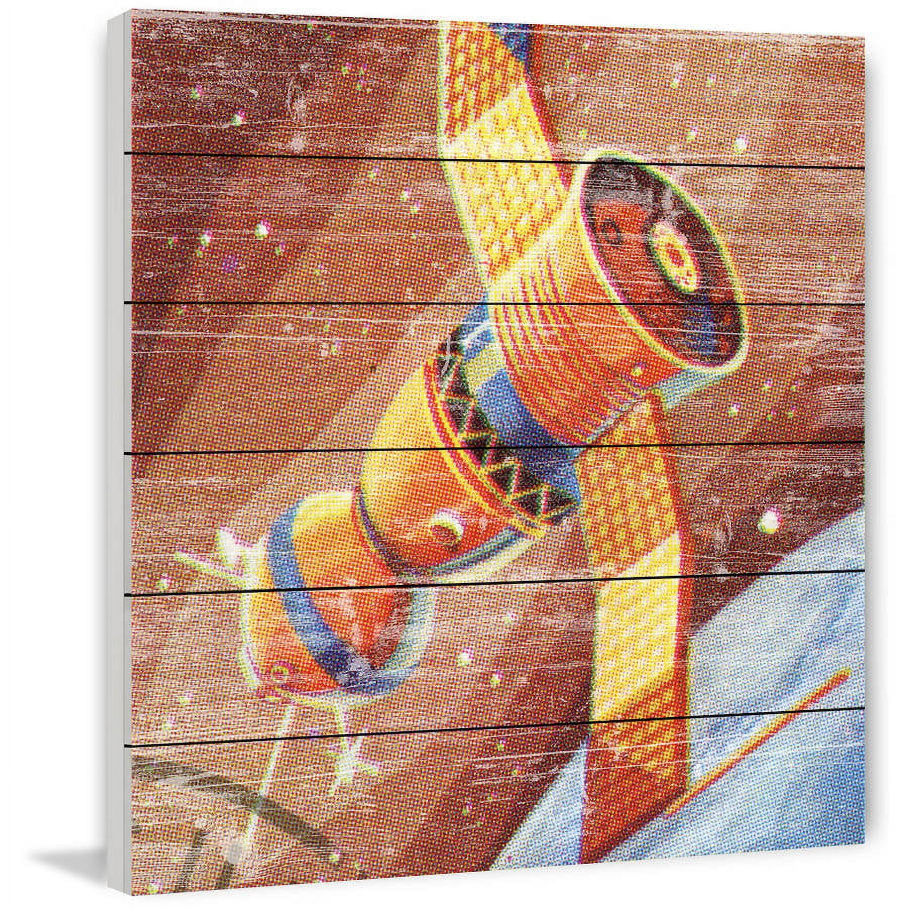 Marmont Hill - "Cuban Space Module" Painting Print on White Wood