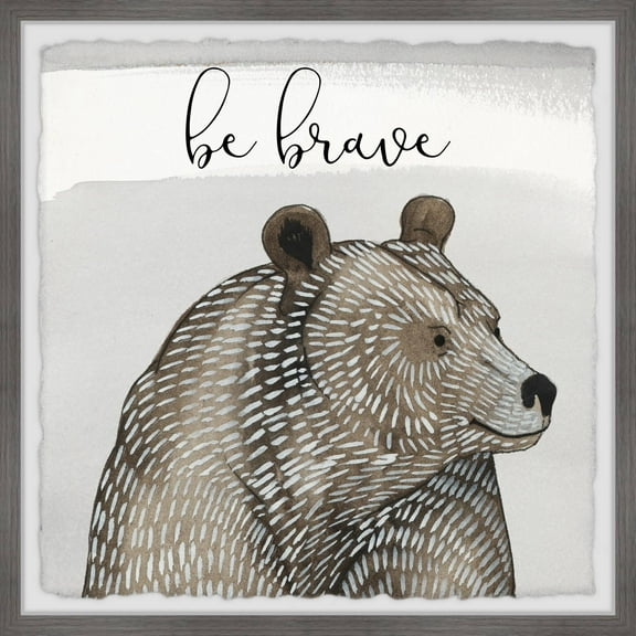 Marmont Hill Cuddliest V Framed Wall Art, 12.00" x 1.50"