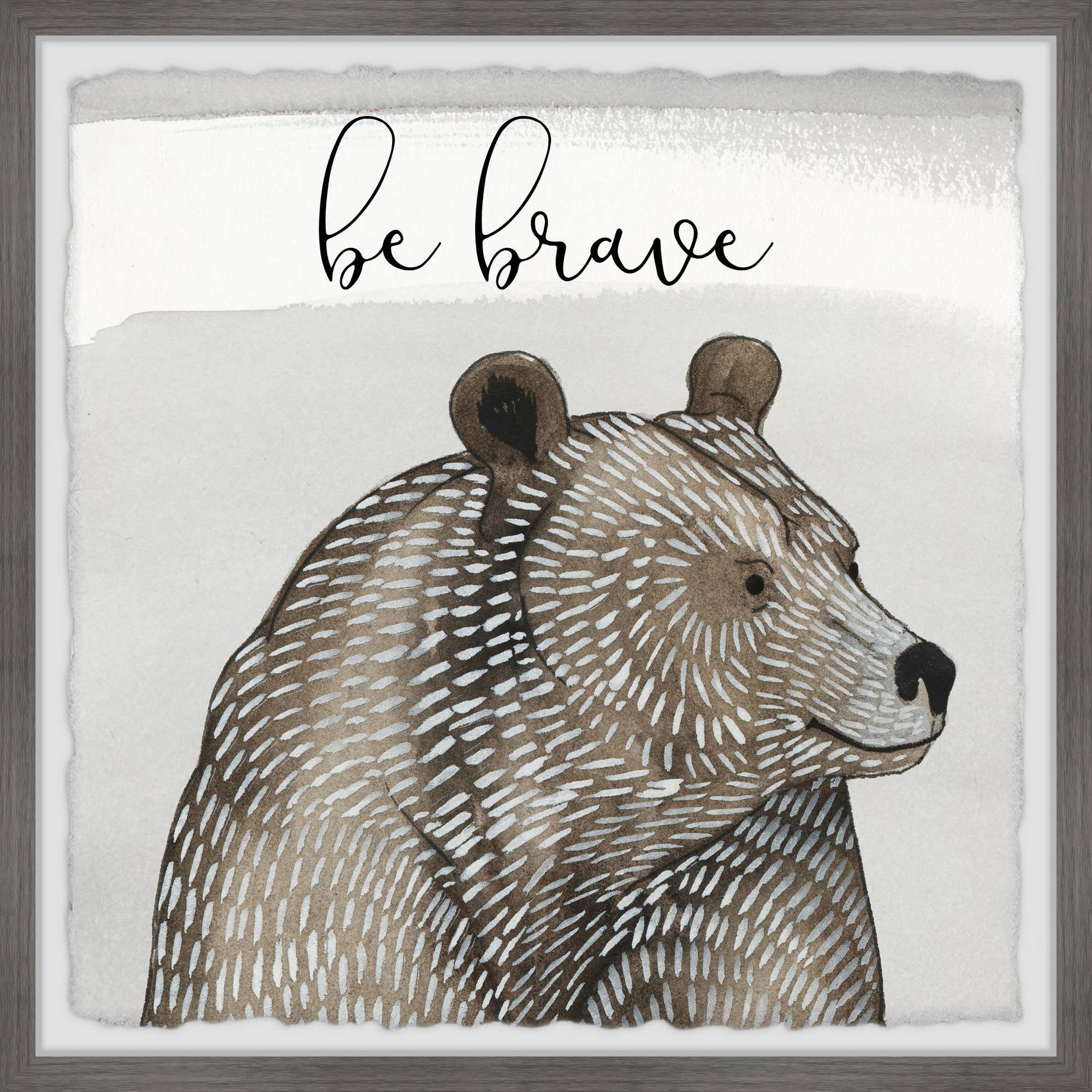 Marmont Hill Cuddliest V Framed Wall Art, 24.00" x 1.50"