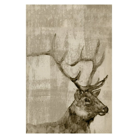 Marmont Hill Curious Buck Painting Canvas Print Wall Art