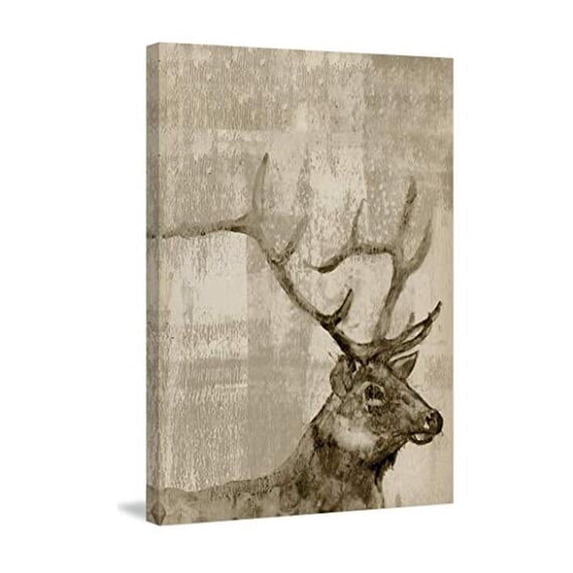 Marmont Hill Curious Buck Painting Print on Wrapped Canvas