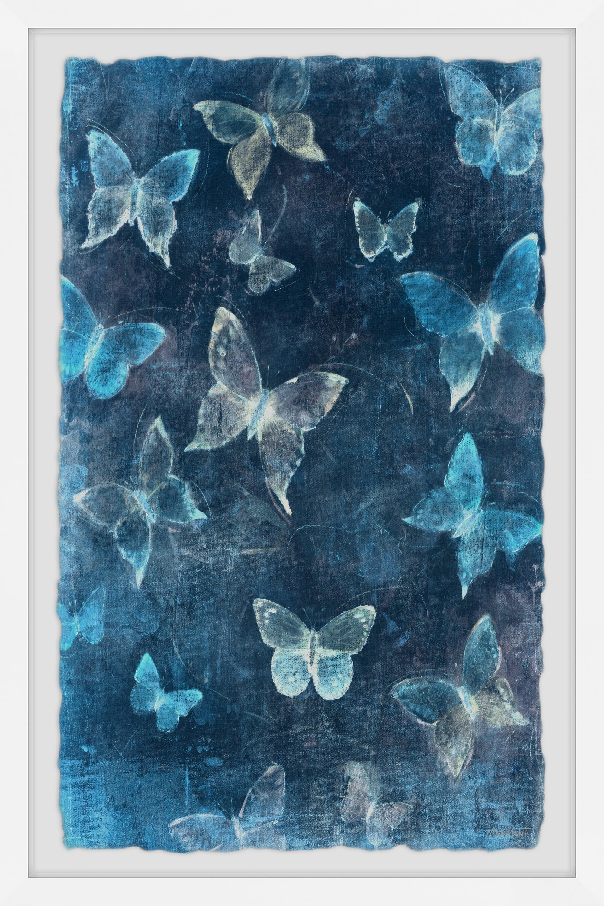 Marmont Hill Cute Butterflies Framed Wall Art, 16" x 24"