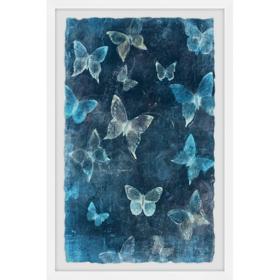 Marmont Hill Cute Butterflies Framed Wall Art, 30" x 45"