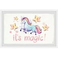 thumbnail image 1 of Marmont Hill Cute Unicorn's Magic Framed Wall Art, 1 of 6
