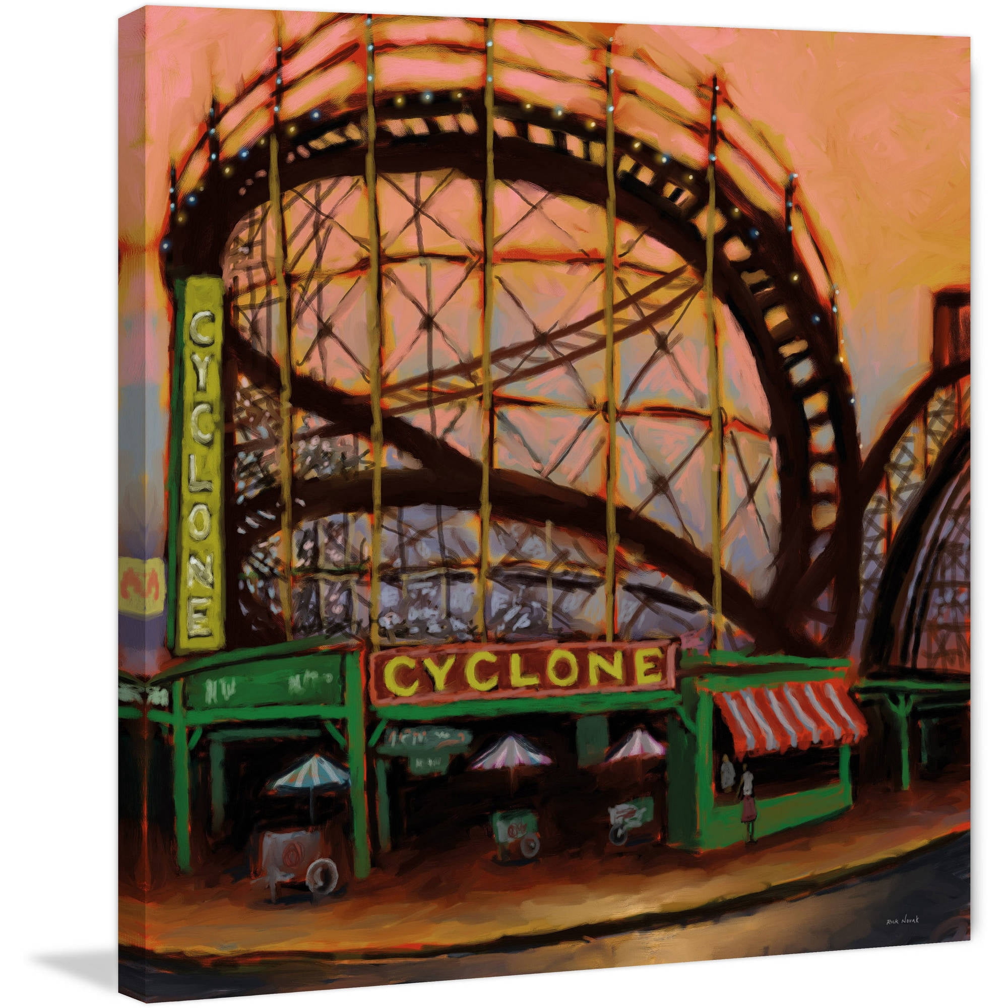Marmont Hill "Cyclone" by Rick Novak Painting Print on Wrapped Canvas