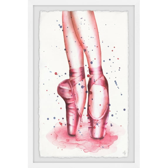 Marmont Hill Dancing Ballet Shoes Framed Wall Art