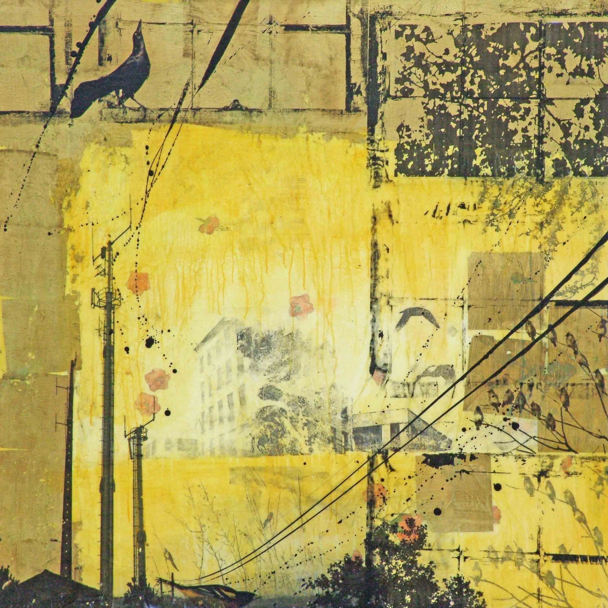 Marmont Hill "Dancing Crow" by Tracy Silva Barbosa Painting Print on Canvas