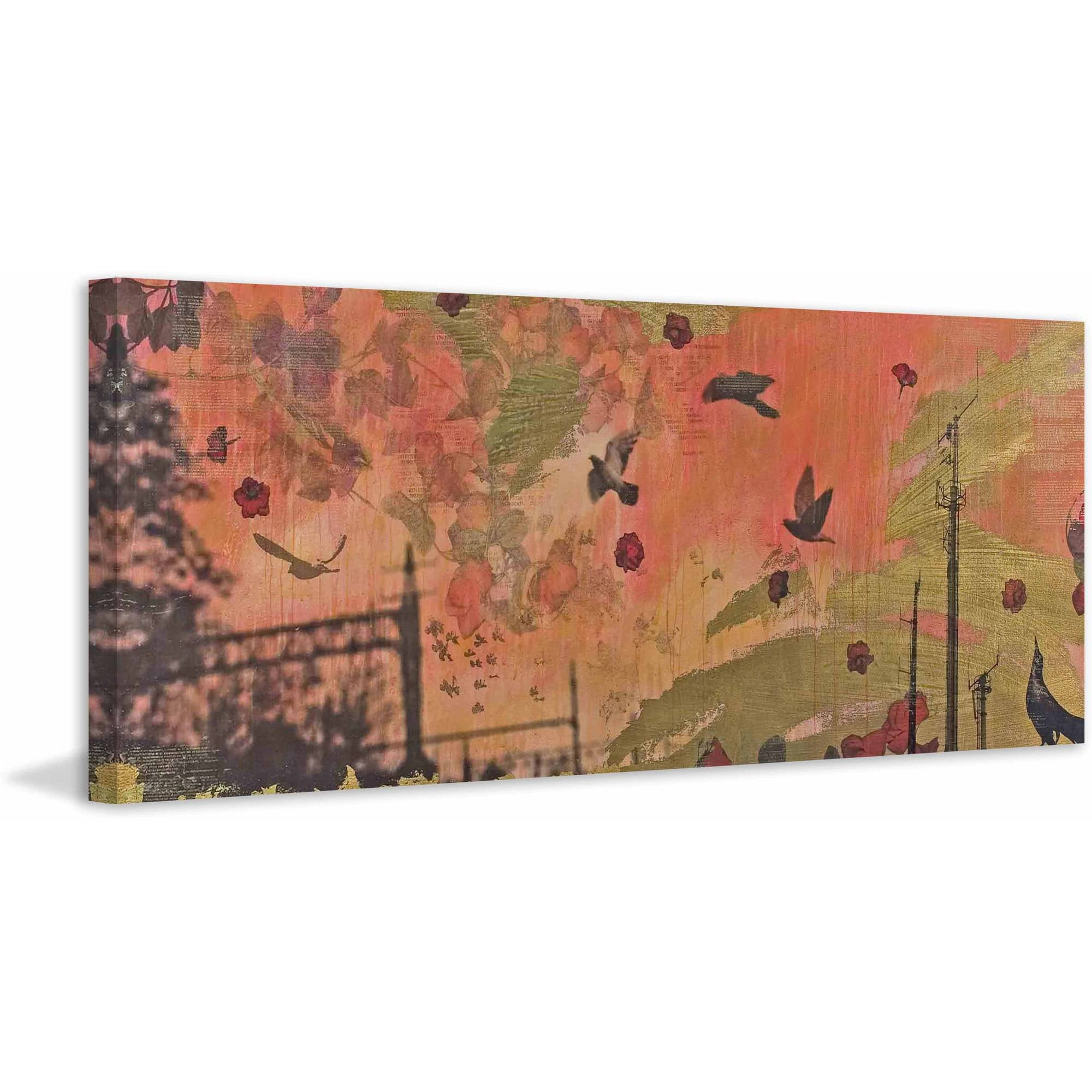 Marmont Hill "Dancing Crow" by Tracy Silva Barbosa Painting Print on Canvas