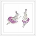 thumbnail image 1 of Marmont Hill "Dancing Rabbits" by Thimble Sparrow Framed Painting Print, 1 of 5