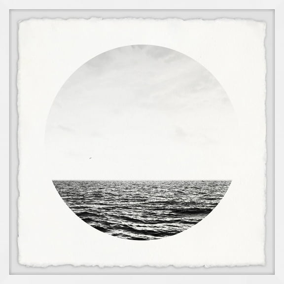 Marmont Hill Dark and Open Ocean Framed Wall Art, 12" x 12"