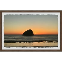 Marmont Hill Dawn Behind the Rock Framed Wall Art, 12" x 18"