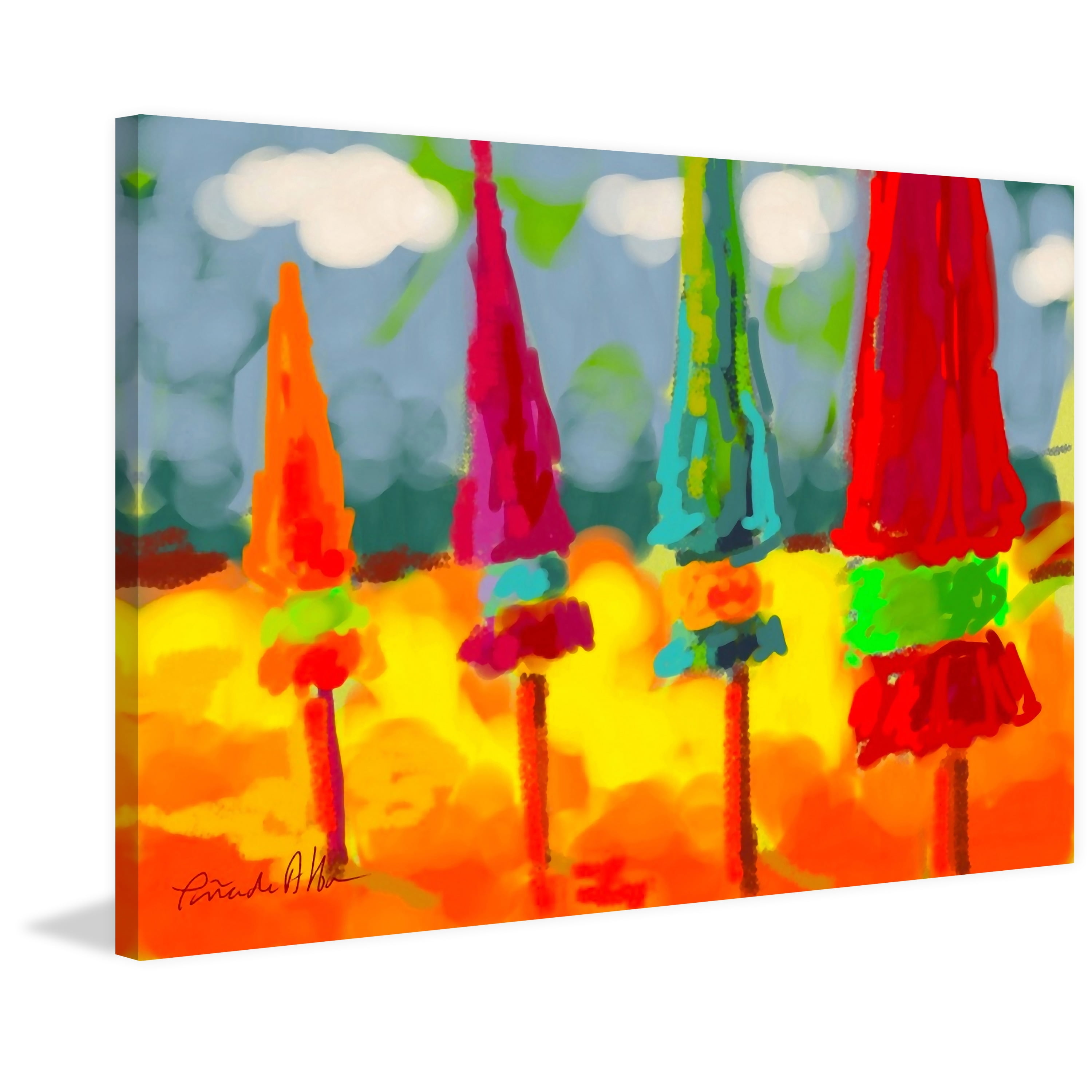 Marmont Hill "Deauville France" by Arthur Pina Painting Print on Wrapped Canvas
