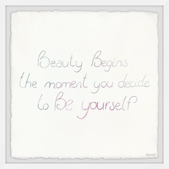 Marmont Hill Decide to Be Yourself Framed Wall Art