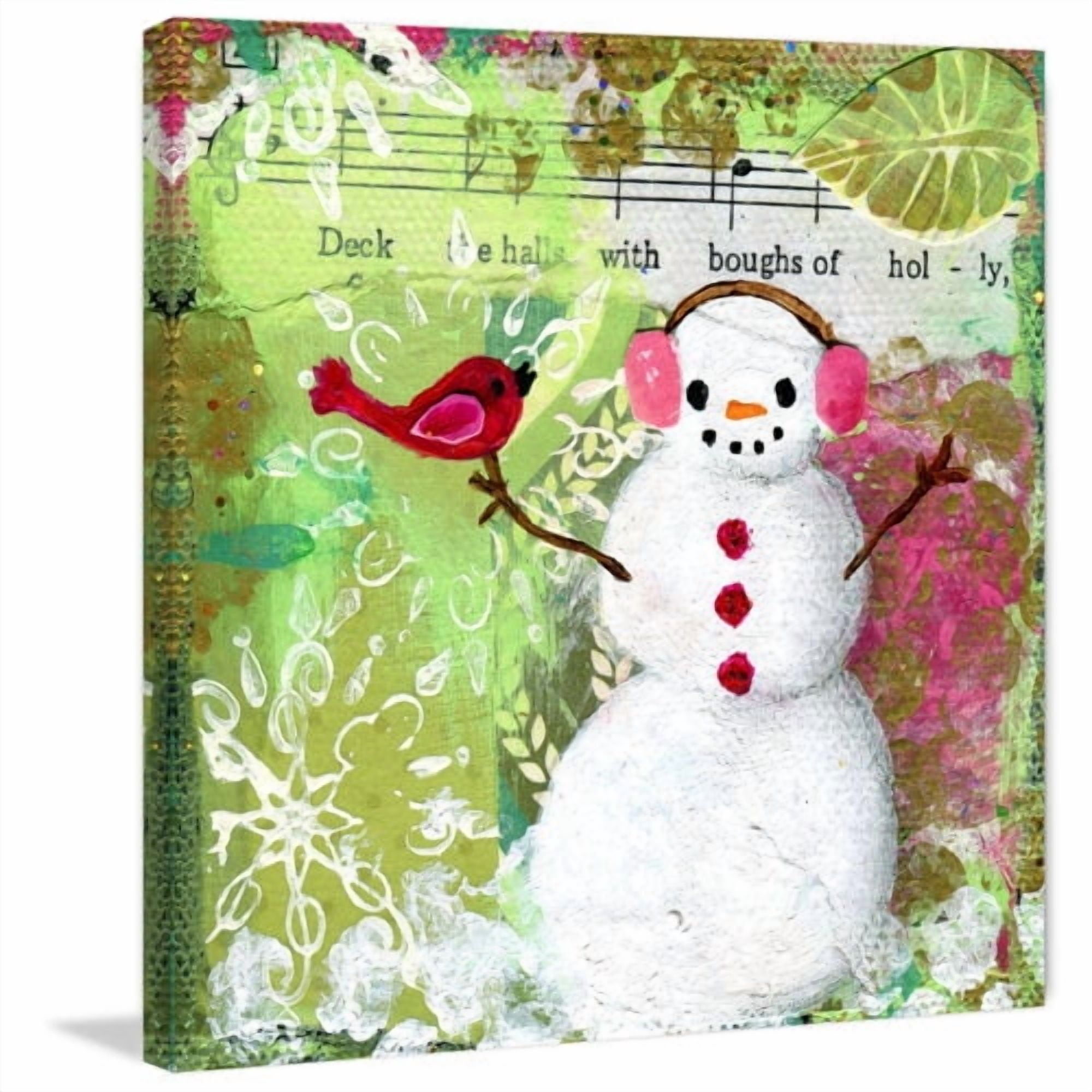 Marmont Hill 'Deck The Halls' by Jill Lambert Painting Print on Wrapped Canvas