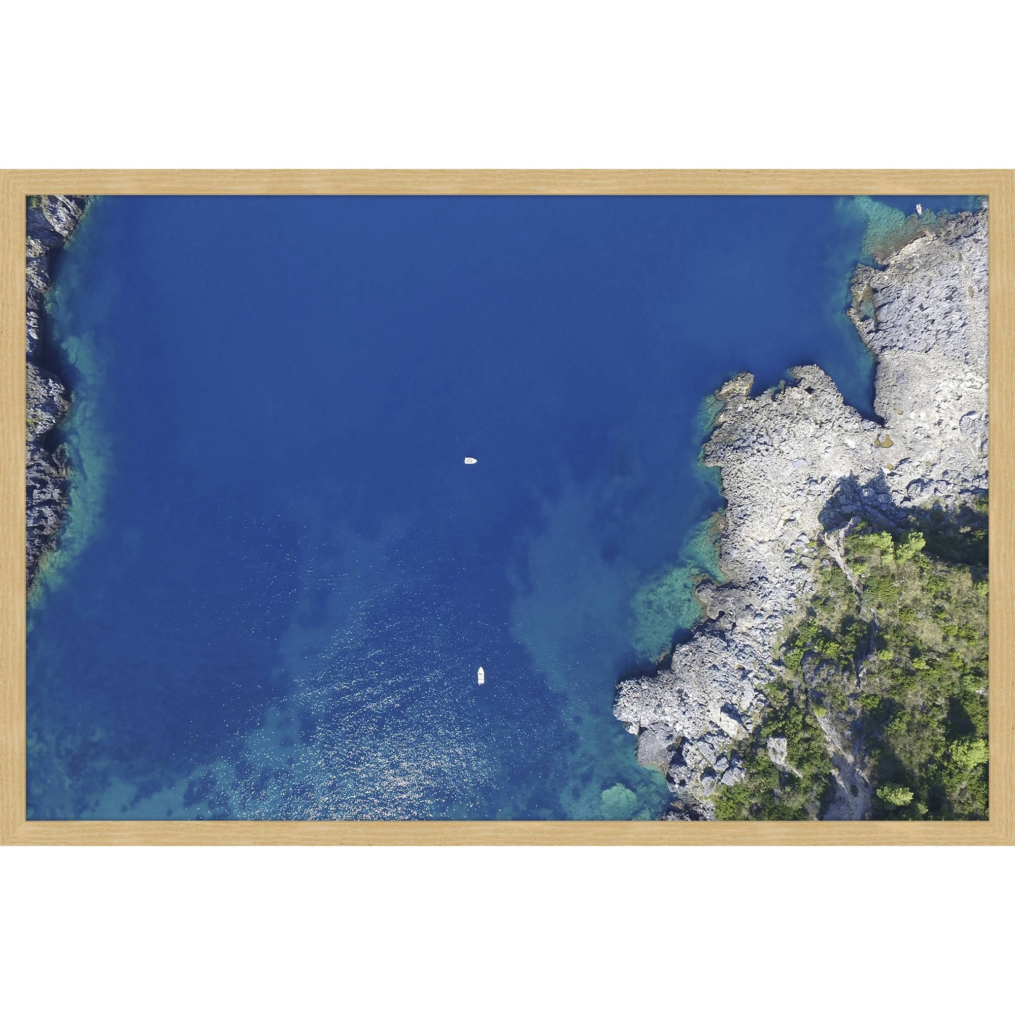 Marmont Hill "Deep Blue Waters" by Alfredo Framed Painting Print