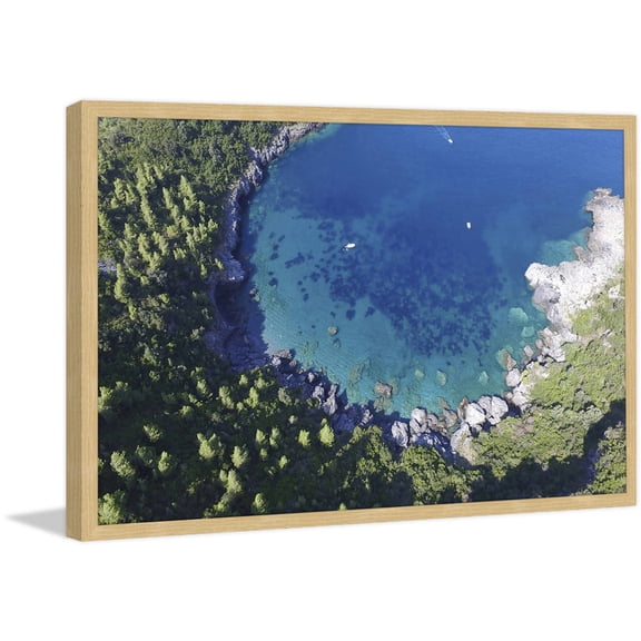 Marmont Hill "Deep Lagoon" by Alfredo Framed Painting Print