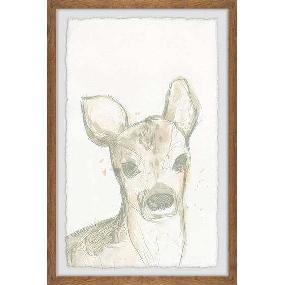 Marmont Hill Deer Cameo I Framed Wall Art