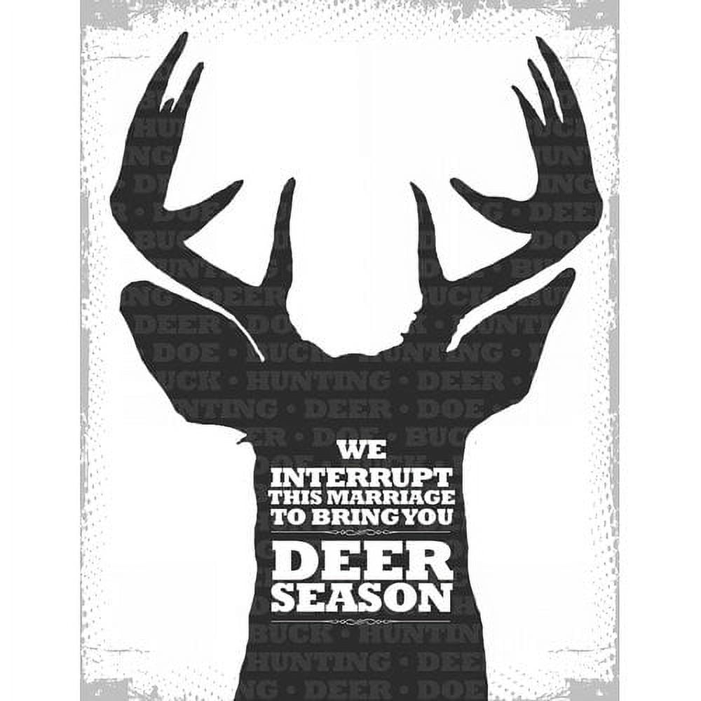 Large Deer Season Canvas Print with Sustainable Wood Frame