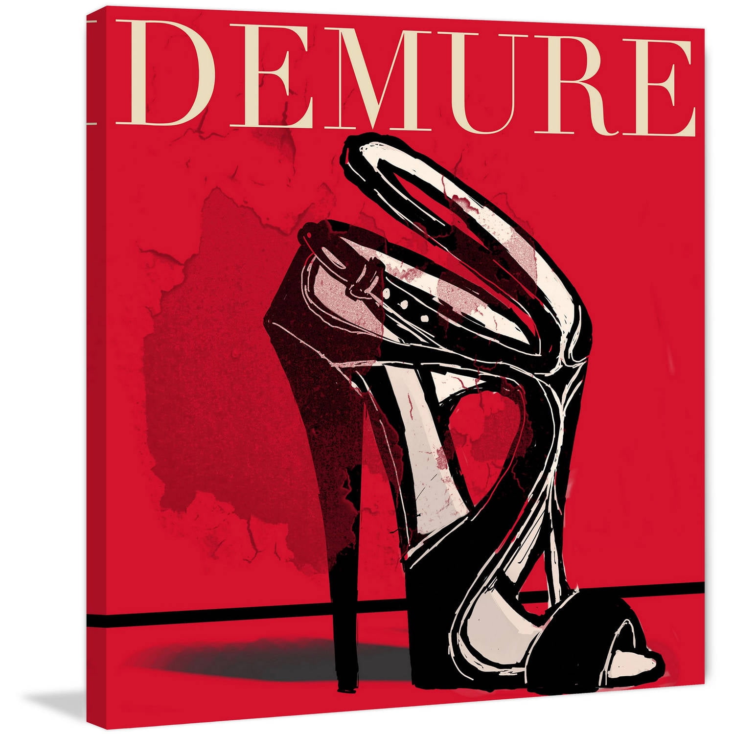 Marmont Hill 'Demure' by Loretta So Painting Print on Wrapped Canvas