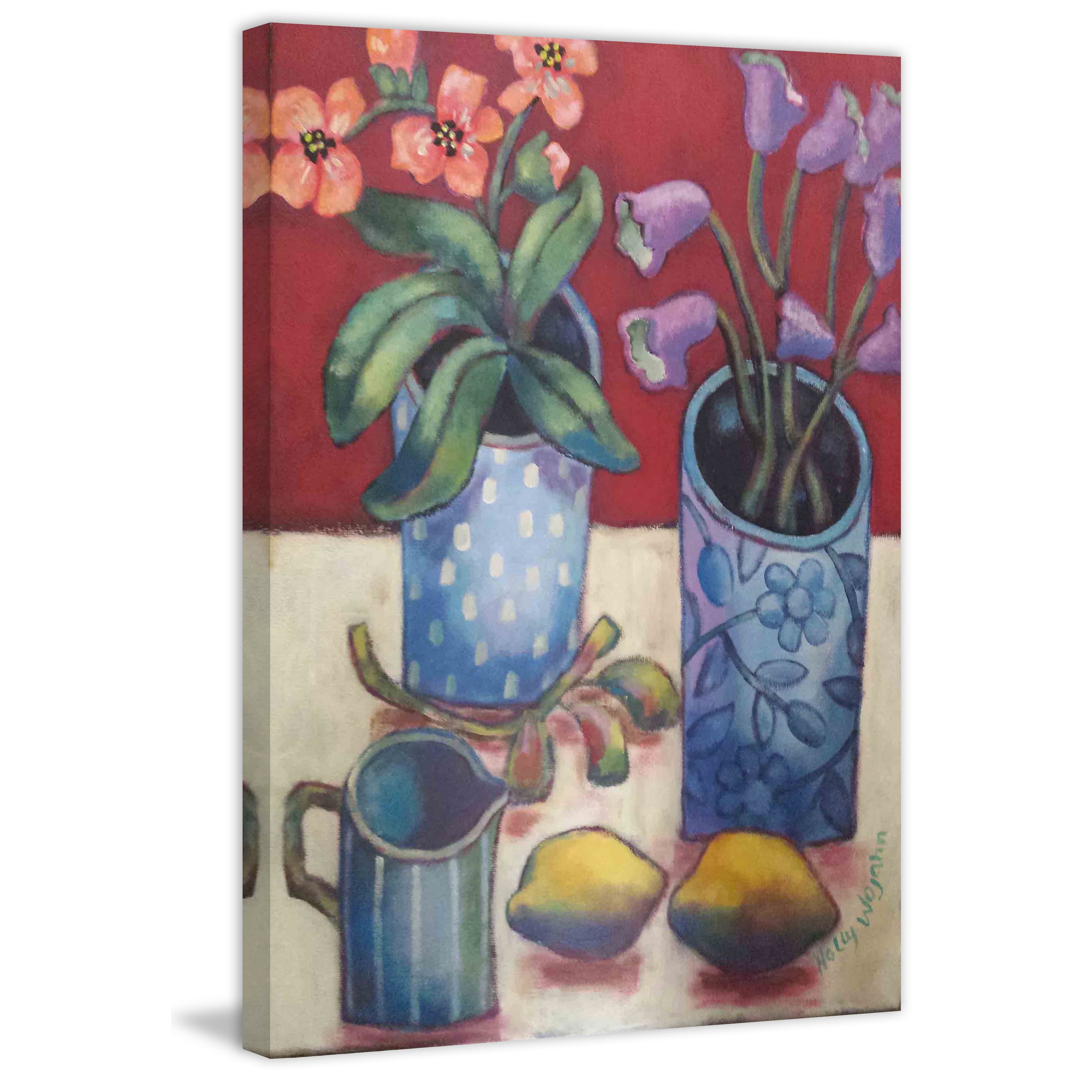 Marmont Hill "Des Fleurs Et Citrons" Painting Print on Canvas