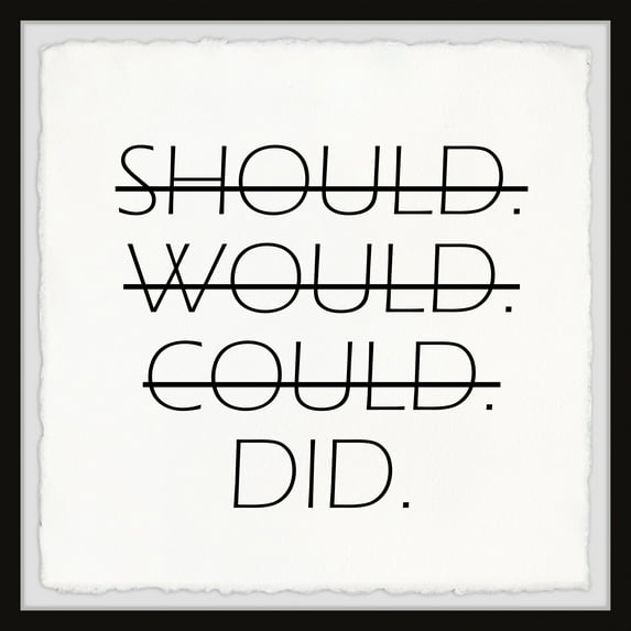 Marmont Hill Did Framed Wall Art, 24.00" x 1.50"