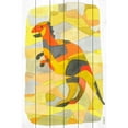 thumbnail image 1 of Marmont Hill "Dinosaur 1" by Yolanta Gawlik Painting Print on White Wood, 1 of 2