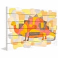 thumbnail image 1 of Marmont Hill "Dinosaur 2" by Yolanta Gawlik Painting Print on White Wood, 1 of 7